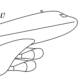 aeroplane coordinat cutting machine file, svg for laser engraving, black outline file, cnc router file, vinyl ready file