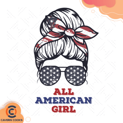 all american girl svg, fourth of july, american gi