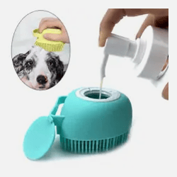 Bathroom Puppy Big Dog Cat Bath Massage Gloves Brush Soft Safety Silicone Pet Accessories for Dogs Cats Tools Mascotas