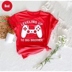 leveled up to big brother shirt, baby announcement shirts, sibling tee, big bro shirt, big brother t-shirt, pregnancy an