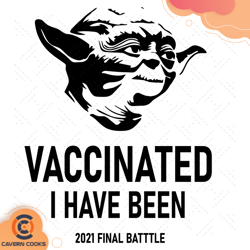 star wars master yoda vaccinated i have been svg,