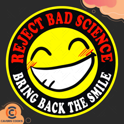 reject bad science svg, trending svg, bringing bac