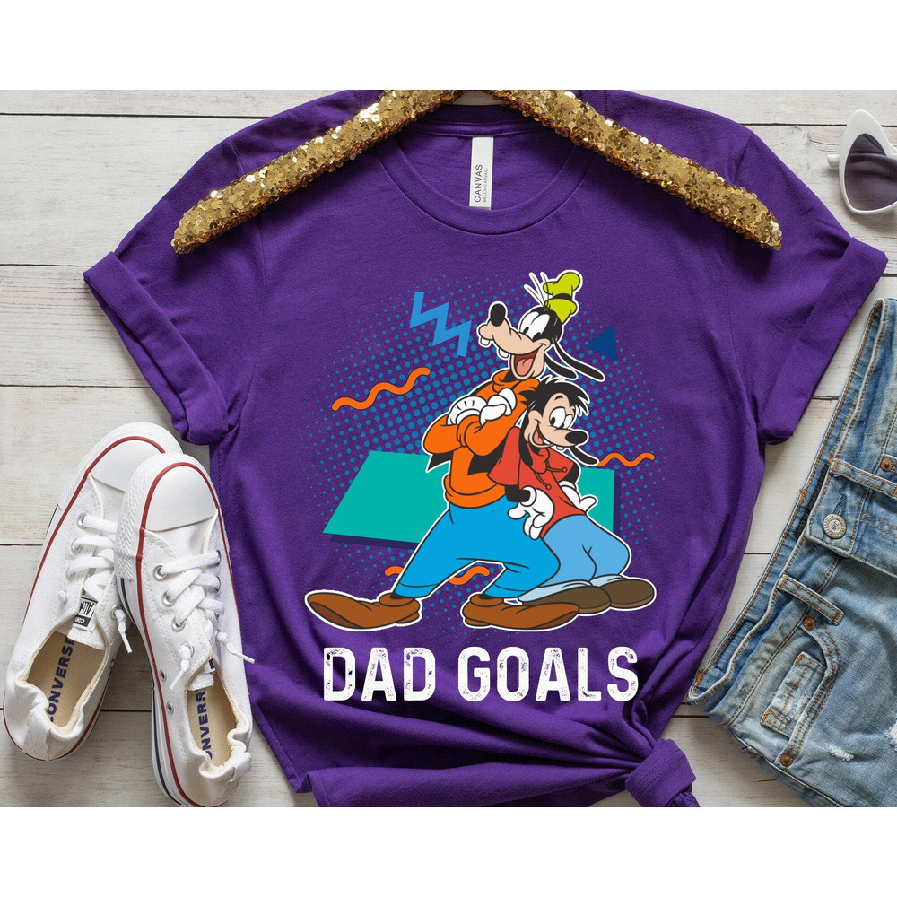 Retro 90s Goofy And Max Dad Goals Shirt  A Goofy Movie Disney Dad T-shirt  Father's Day 2023   Gift For Dad   Walt Disney World - 2.jpg