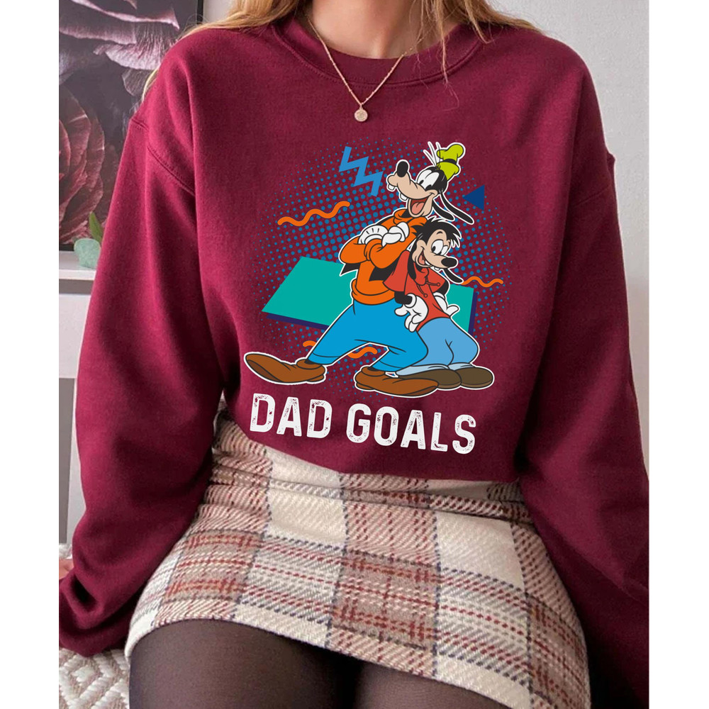 Retro 90s Goofy And Max Dad Goals Shirt  A Goofy Movie Disney Dad T-shirt  Father's Day 2023   Gift For Dad   Walt Disney World - 3.jpg