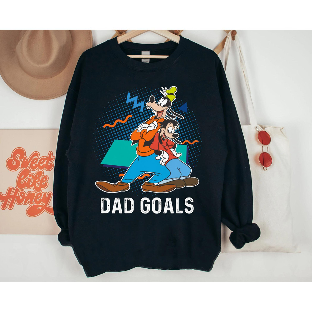 Retro 90s Goofy And Max Dad Goals Shirt  A Goofy Movie Disney Dad T-shirt  Father's Day 2023   Gift For Dad   Walt Disney World - 4.jpg