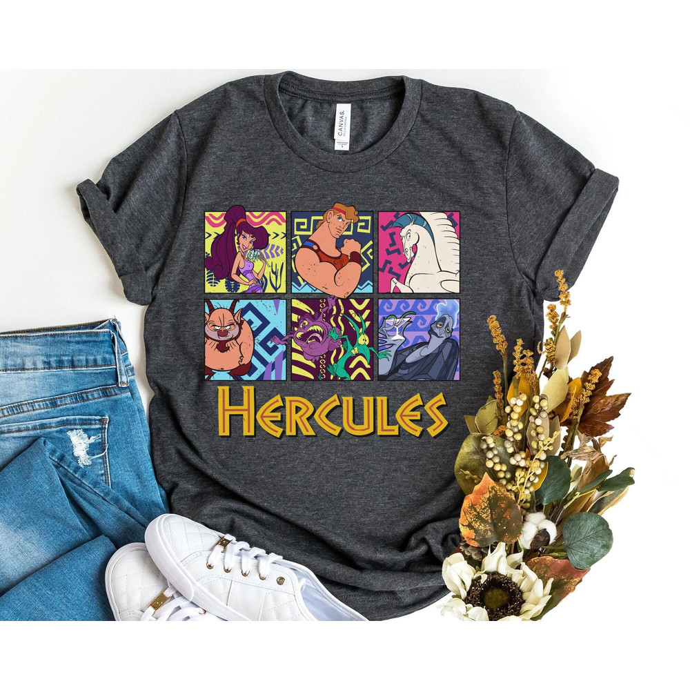 Retro 90s Hercules Characters Shirt  Hercules Pegasus Megara Phil Pain Panic Hades T-shirt  Walt Disney World  Disneyland Trip Outfits - 2.jpg
