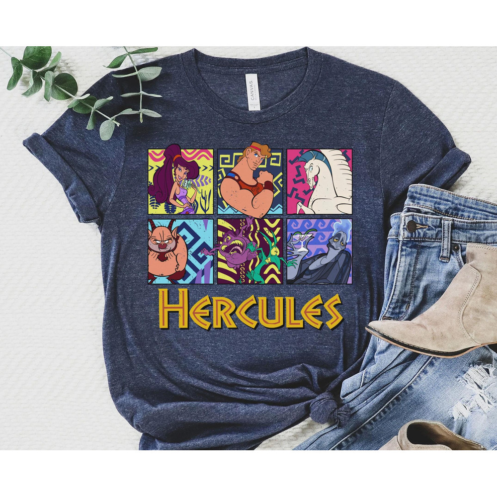 Retro 90s Hercules Characters Shirt  Hercules Pegasus Megara Phil Pain Panic Hades T-shirt  Walt Disney World  Disneyland Trip Outfits - 4.jpg