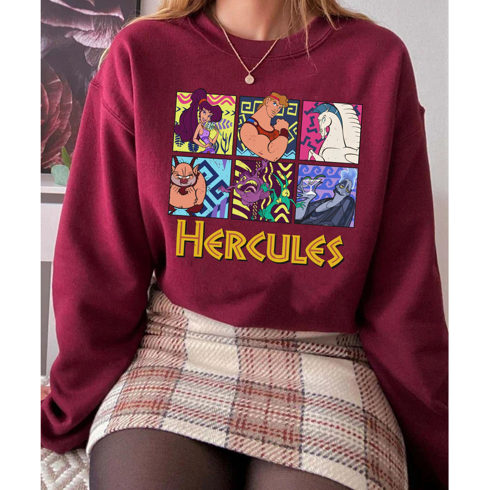 Retro 90s Hercules Characters Shirt  Hercules Pegasus Megara Phil Pain Panic Hades T-shirt  Walt Disney World  Disneyland Trip Outfits - 5.jpg