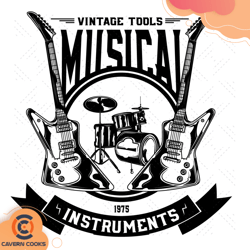 vintage tools musical instruments svg, trending sv