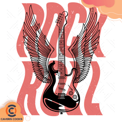 rock roll guitar bass svg, trending svg, rock svg,