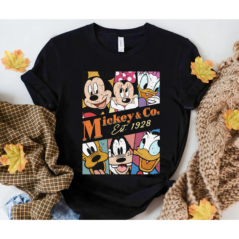 Retro 90s Mickey Co Est 1928 Shirt Mickey and Friends Disney Characters T-shirt Magic Kingdom Disneyland Trip Family Vacation Holiday Gift - 2.jpg