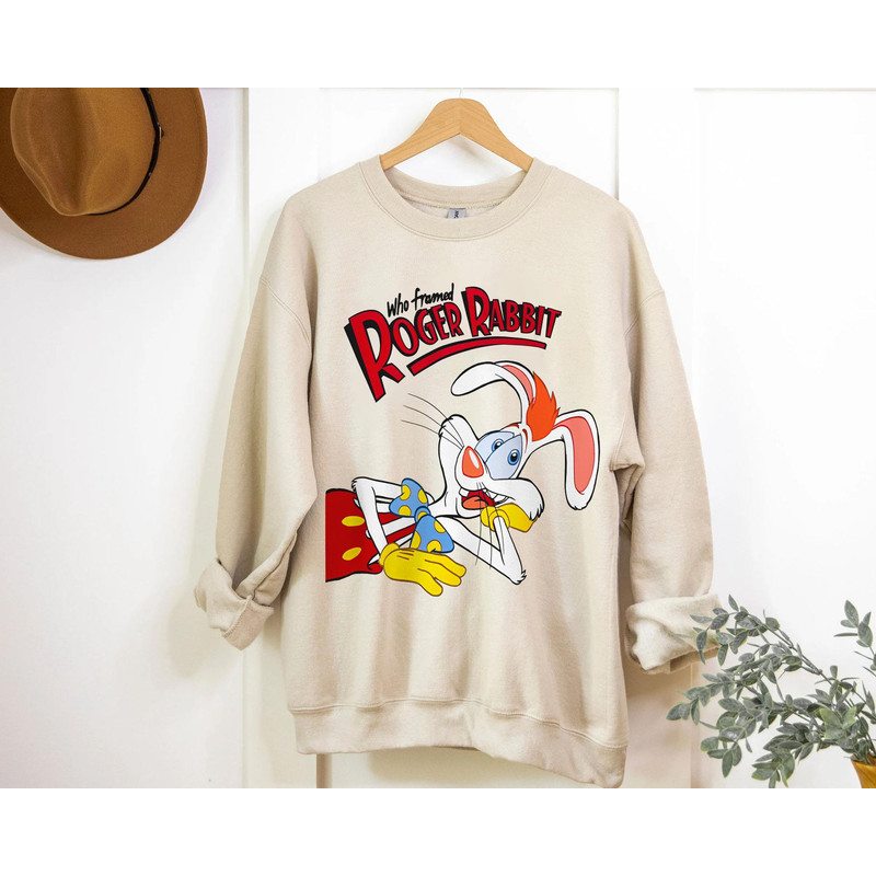 Retro 90S Roger Rabbit Sweatshirt Who Framed Roger Rabbit T-shirt Walt Disney World Tee Magic Kingdom Disneyland Family Trip - 1.jpg