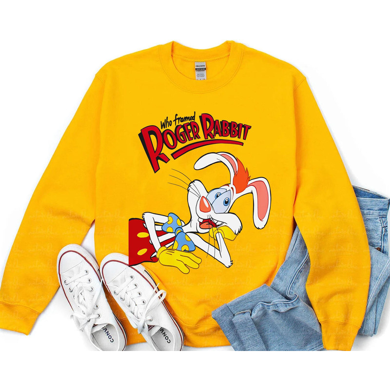 Retro 90S Roger Rabbit Sweatshirt Who Framed Roger Rabbit T-shirt Walt Disney World Tee Magic Kingdom Disneyland Family Trip - 2.jpg