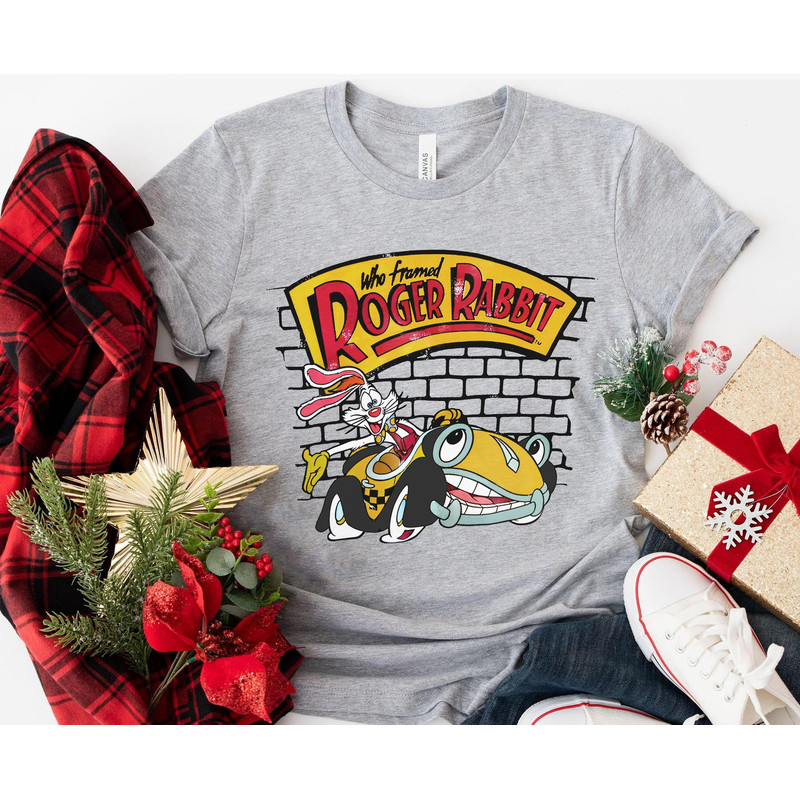 Retro 90S Roger Riding Benny Sweatshirt Who Framed Roger Rabbit T-shirt Walt Disney World Tee Magic Kingdom Disneyland Friends Shirt - 2.jpg