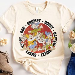 retro 90s seven dwarfs disney shirt / snow whit