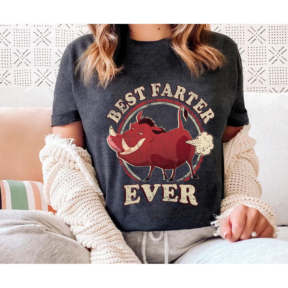 Retro 90s The Lion King Pumbaa Best Farter Ever Shirt  Disney Dad T-shirt  Funny Father Shirt  Father's Day Gift Ideas  Disneyland Trip - 3.jpg
