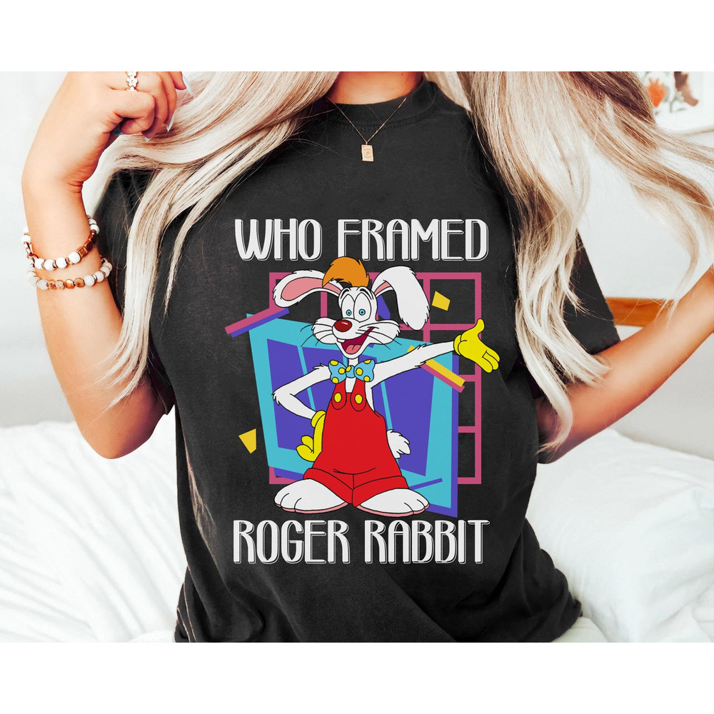 Retro 90s Who Framed Roger Rabbit Shirt Disney Rabbit T-shirt Magic Kingdom Park Walt Disney World Shirt Disneyland Trip Outfits - 1.jpg