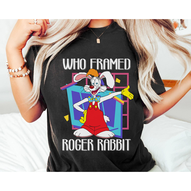Retro 90s Who Framed Roger Rabbit Shirt Disney Rabbit T-shirt Magic Kingdom Park Walt Disney World Shirt Disneyland Trip Outfits - 1.jpg