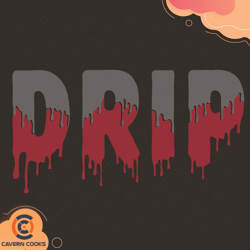 drip red flint retro svg, trending svg, drip svg,