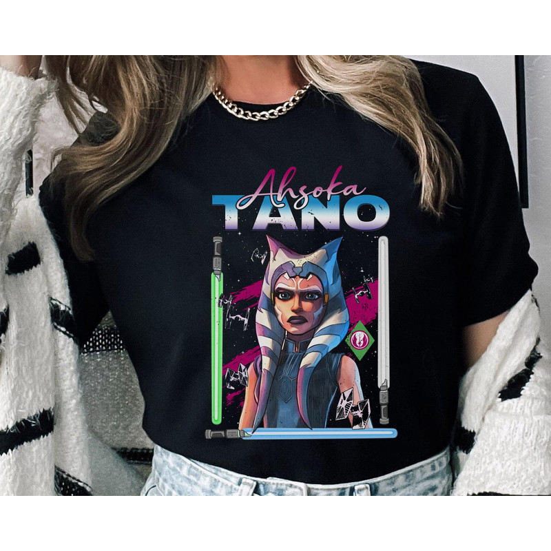 Retro Ahsoka Tano Star Wars Rebels Lightsabers Shirt The Clone Wars Star Wars Celebration May The 4th Be With You Galaxy's Edge - 1.jpg