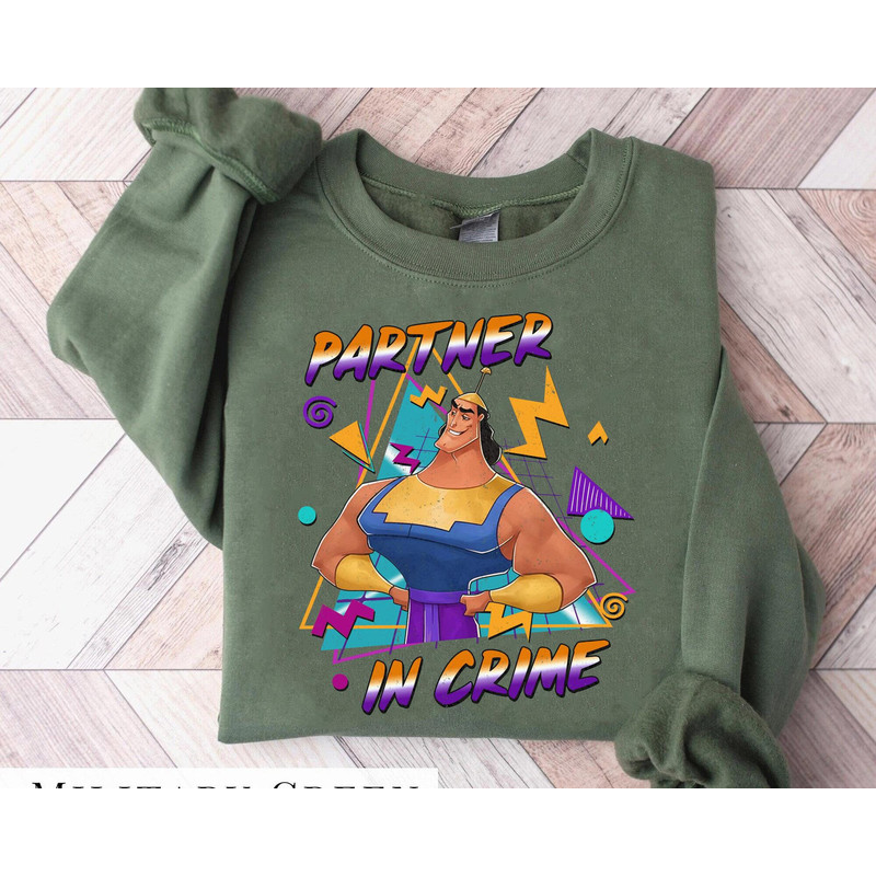 Retro 90s Yzma Kronk Partner In Crime Shirt Disney Villains Couple Matching T-shirt Emperor's New Groove Tee Disneyland Family Vacation - 4.jpg