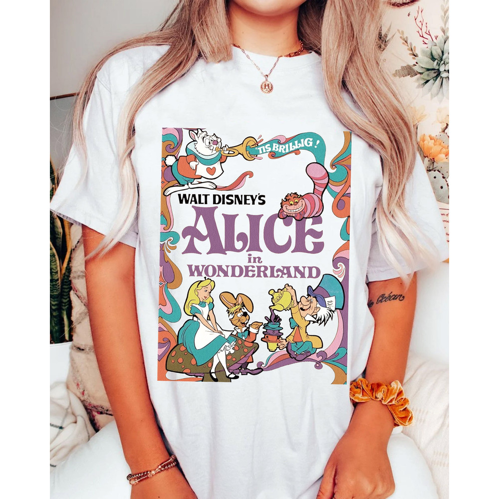 Retro Alice in Wonderland Group Sweatshirt Alice Cheshire Cat Mad Hatter March Hare White Rabbit Disney World Disneyland Family Trip - 2.jpg
