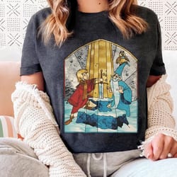 retro arthur and merlin shirt / the sword in th