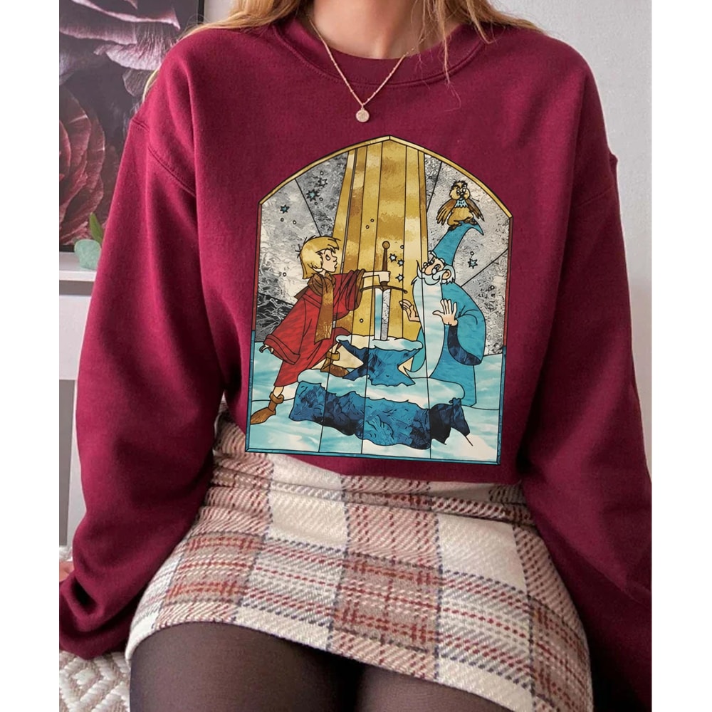 Retro Arthur And Merlin Shirt The Sword In The Stone Tee Walt Disney World T-shirt Disneyland Family Trip Funny Disney Shirt - 2.jpg