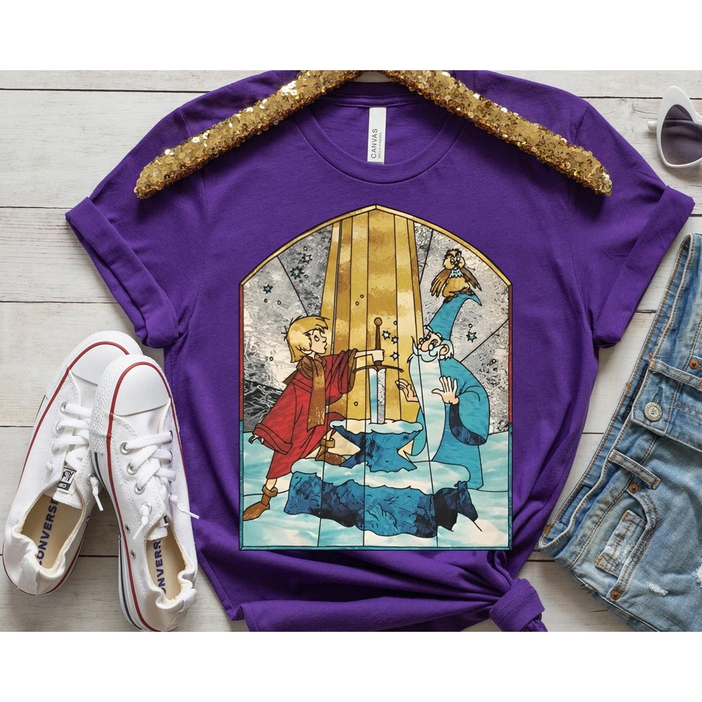 Retro Arthur And Merlin Shirt The Sword In The Stone Tee Walt Disney World T-shirt Disneyland Family Trip Funny Disney Shirt - 4.jpg