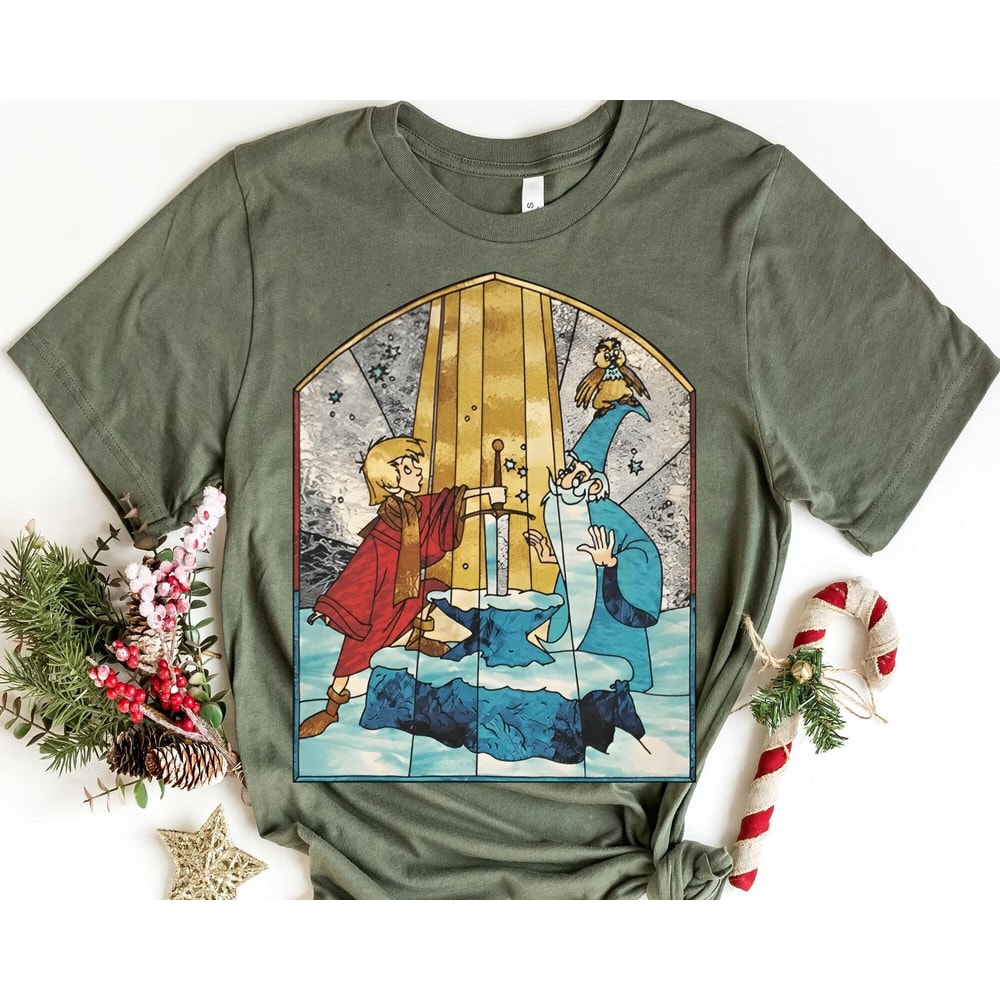 Retro Arthur And Merlin Shirt The Sword In The Stone Tee Walt Disney World T-shirt Disneyland Family Trip Funny Disney Shirt - 5.jpg