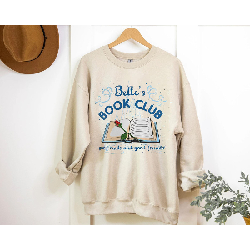 Retro Belle's Book Club Shirt  Beauty and The Beast T-shirt  Walt Disney World Tee  Book Lover Gift  Book Reading Tee  Disney Princess - 3.jpg