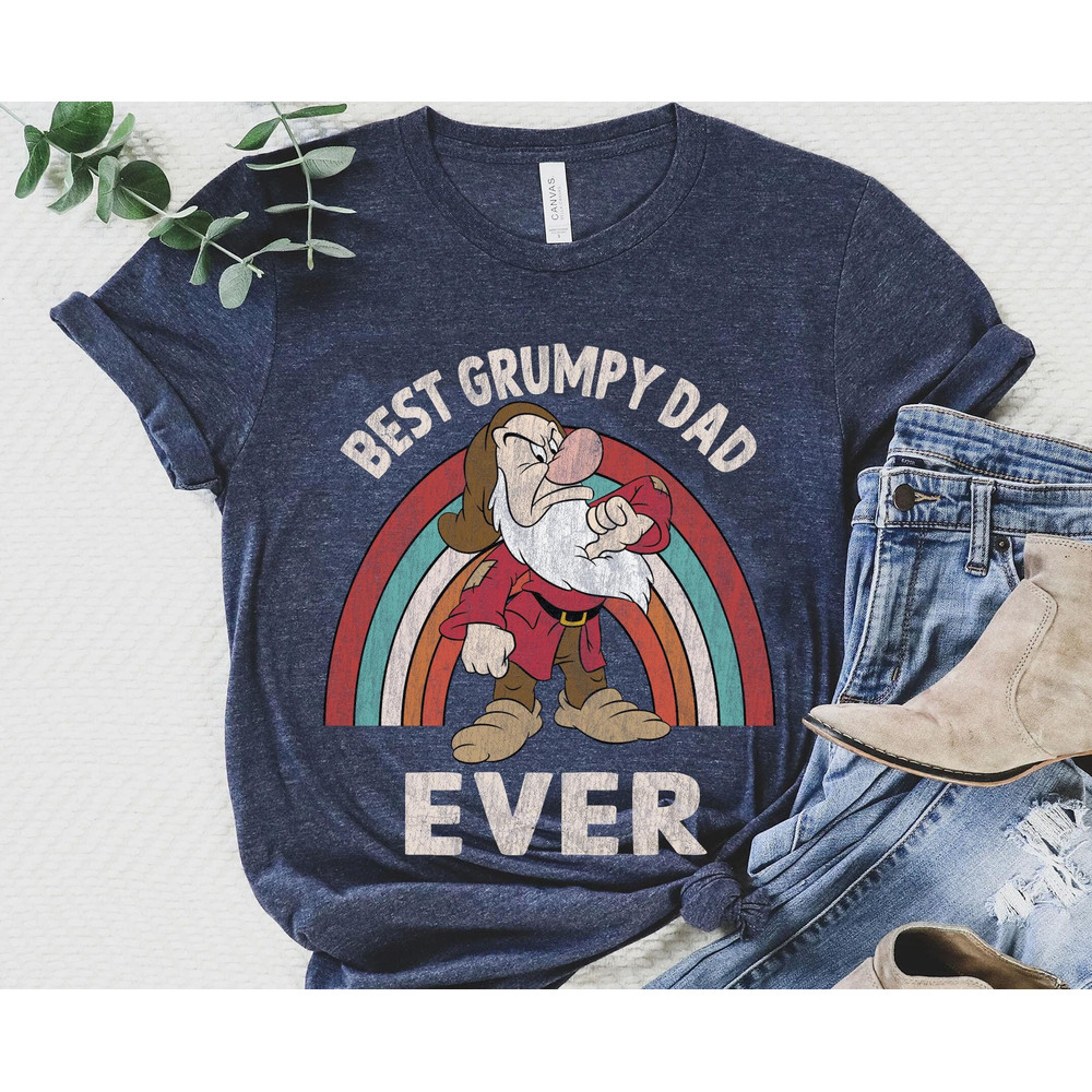 Retro Best Grumpy Dad Ever Shirt  Grumpy Dwarf Disney Dad T-shirt  Father's Day Gift Ideas  Funny Father Shirt  Disneyland Trip - 2.jpg