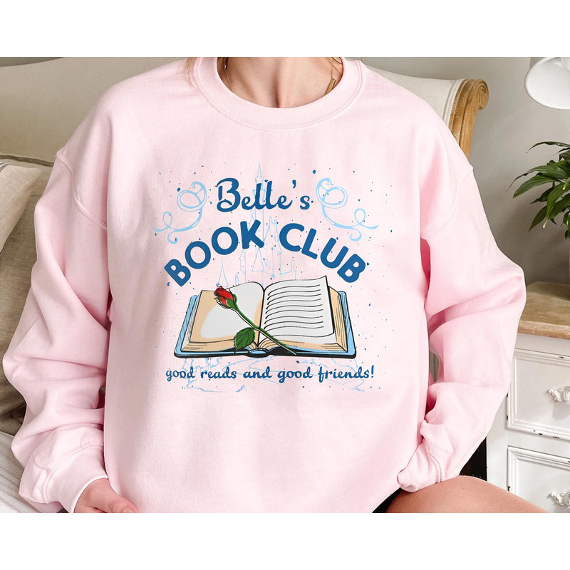 Retro Belle's Book Club Shirt  Beauty and The Beast T-shirt  Walt Disney World Tee  Book Lover Gift  Book Reading Tee  Disney Princess - 4.jpg