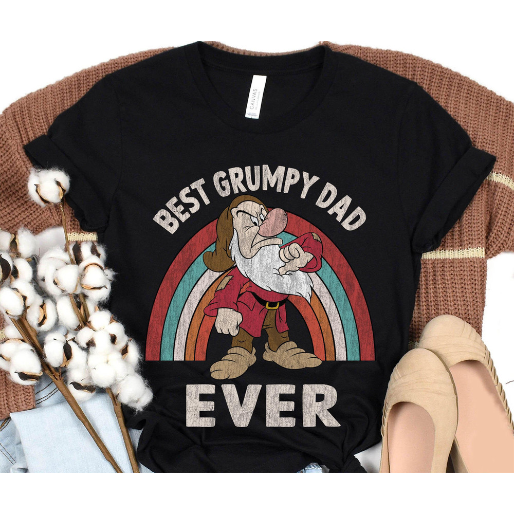 Retro Best Grumpy Dad Ever Shirt  Grumpy Dwarf Disney Dad T-shirt  Father's Day Gift Ideas  Funny Father Shirt  Disneyland Trip - 4.jpg