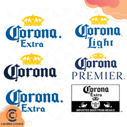 corona extra beer logo bundle svg, trending svg, b