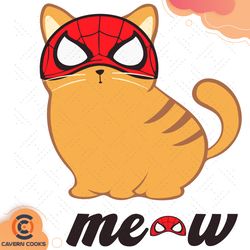 spider meow svg, trending svg, cat svg, fat cat sv