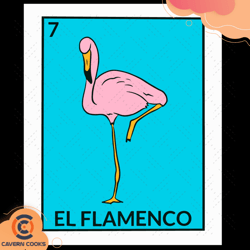 el flamenco mexican lottery card svg, trending svg