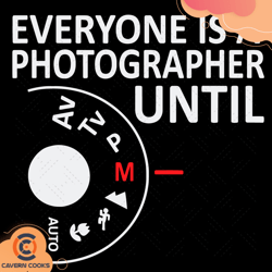 Everyone Is A Photographer Until M Mode Svg, Trend