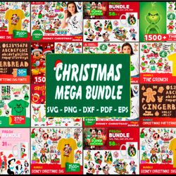 christmas mega bundle svg, disney christmas svg, grinchmas svg,disney christmas svg, grinchmas svg, christmas pattern sv