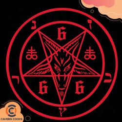 satanic pentagram 666 svg, trending svg, satan svg