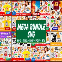 disney cartoon mega bundle, lion king svg, winnie poor svg, toy story svg, trending svg, lion king svg, winnie pooh svg,