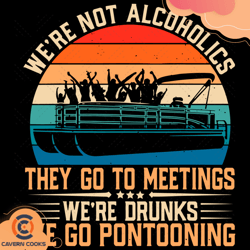 we are not alcoholics they go to meetings we are d