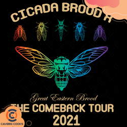 cicada brood x return summer 2021 svg, trending sv