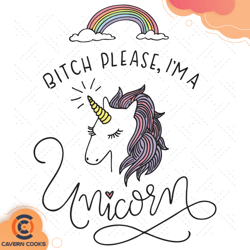bitch please im a unicorn svg, trending svg, unico