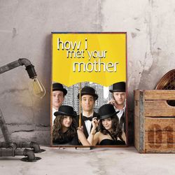 how i met your mother decoration, himym wall art, movie home decor, movie poster, how i met your mother poster