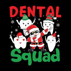 dental squad png, christmas png, dabbing santa png, silhouette svg files