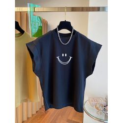 women's loose casual drop shoulder sleeve t-shirt top