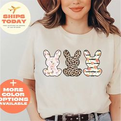 easter shirt, leopard bunny shirt, easter graphic tee, easter tee, cute easter shirt, easter bunny shirt, easter graphic