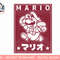 Nintendo Super Mario Kanji Jump Red Vintage Poster T-Shirt png, sublimation.jpg