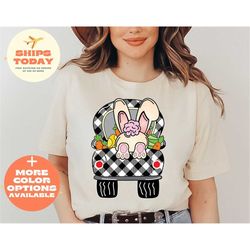 happy easter shirt, vintage truck easter gifts, easter bunny shirt, happy easter, womens easter shirt, cute easter shirt